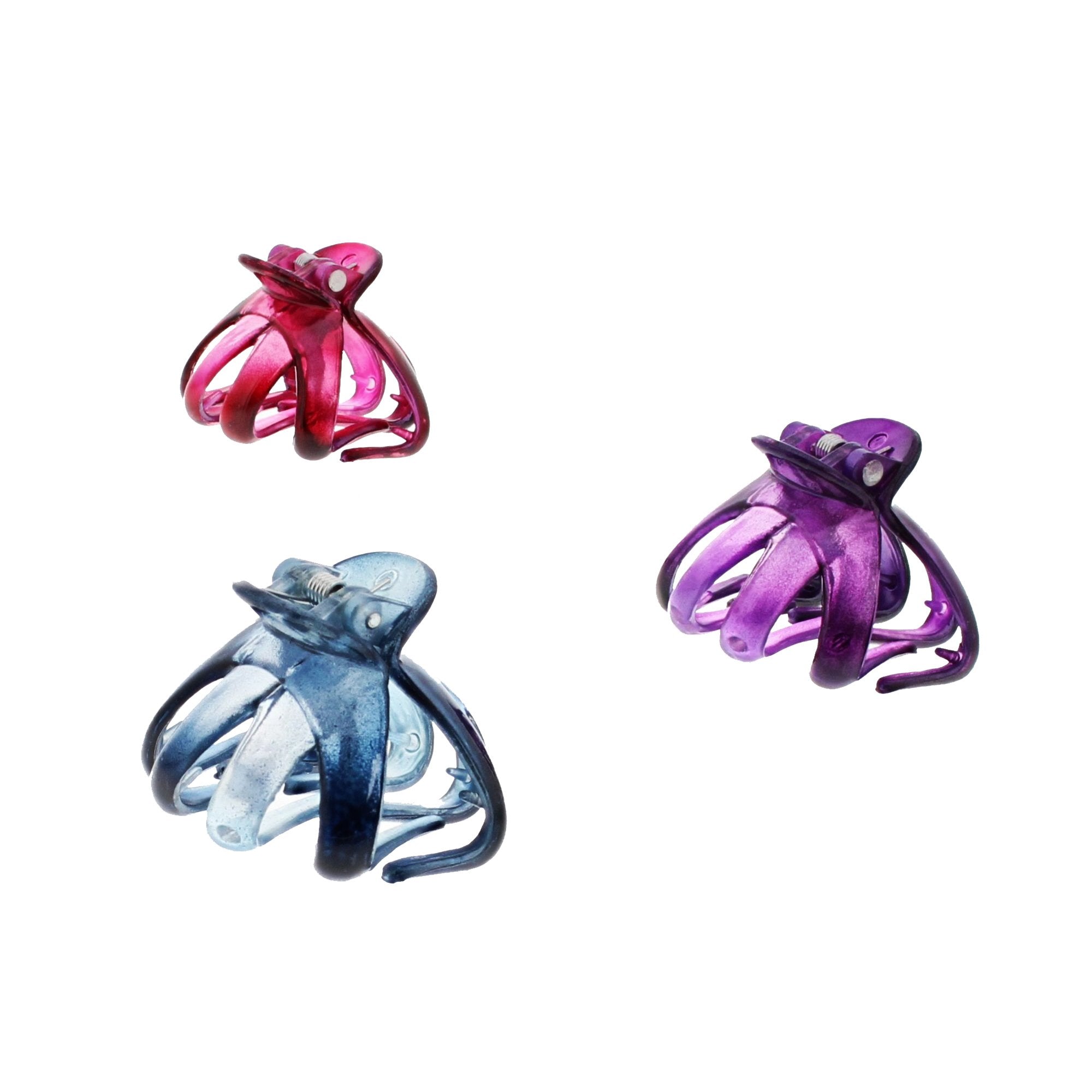4.2cm Translucent Winter Octopus Claw Hair Clips