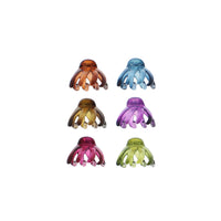 4.2cm Translucent Bright Octopus Claw Hair Clips