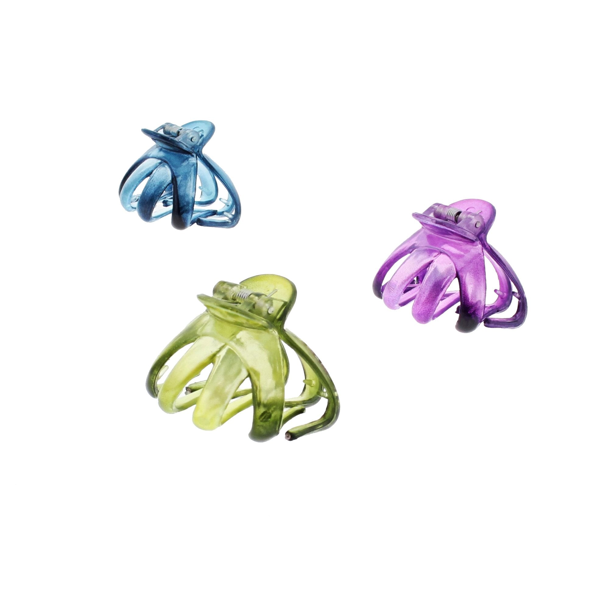4.2cm Translucent Bright Octopus Claw Hair Clips