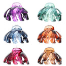 8cm Assorted Translucent Winter Octopus Hair Claw Clips