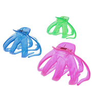 8cm Assorted Translucent Bright Neon Octopus Clamps