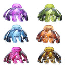 8cm Translucent Bright Octopus Hair Claw Clips
