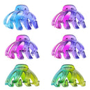 8cm Translucent Bright Octopus Hair Claw Clips
