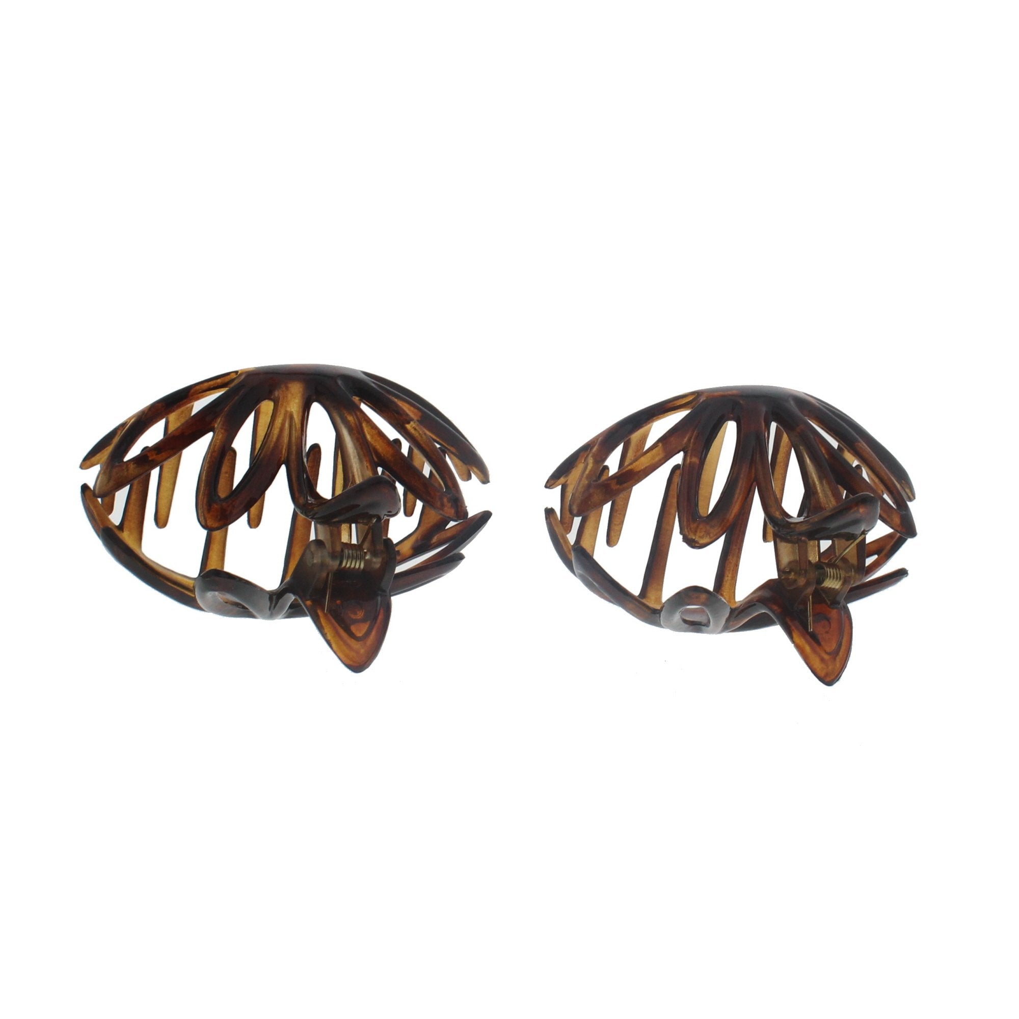 7cm Black Lotus Shape Hair Claw Clips