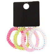 4 Assorted Telephone Cord Snag Free Elastics