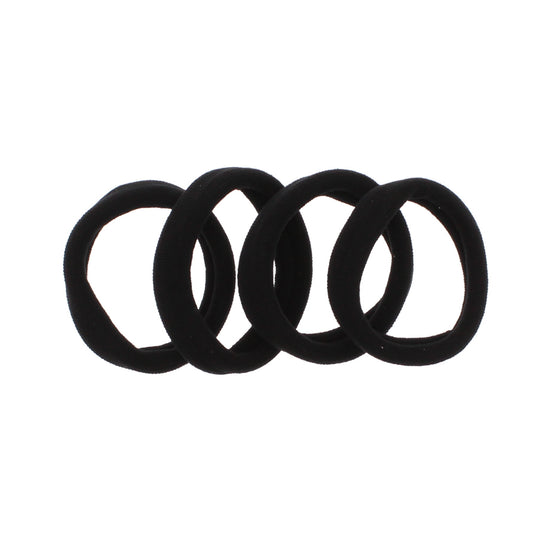 Card of Four 5.2cm Jersey Endless Hair Elastics/ Ponios