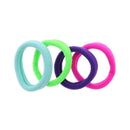 Card of Four 5.2cm Jersey Endless Hair Elastics/ Ponios