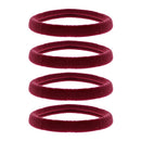 Card of Four 7cm Large Jersey Endless Hair Elastics