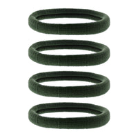 Card of Four 7cm Large Jersey Endless Hair Elastics