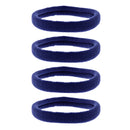 Card of Four 7cm Large Jersey Endless Hair Elastics