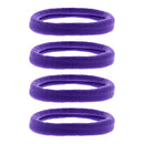 Card of Four 7cm Large Jersey Endless Hair Elastics