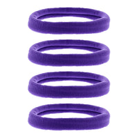 Card of Four 7cm Large Jersey Endless Hair Elastics