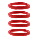 Card of Four 7cm Large Jersey Endless Hair Elastics