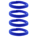 Card of Four 7cm Large Jersey Endless Hair Elastics