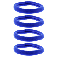 Card of Four 7cm Large Jersey Endless Hair Elastics