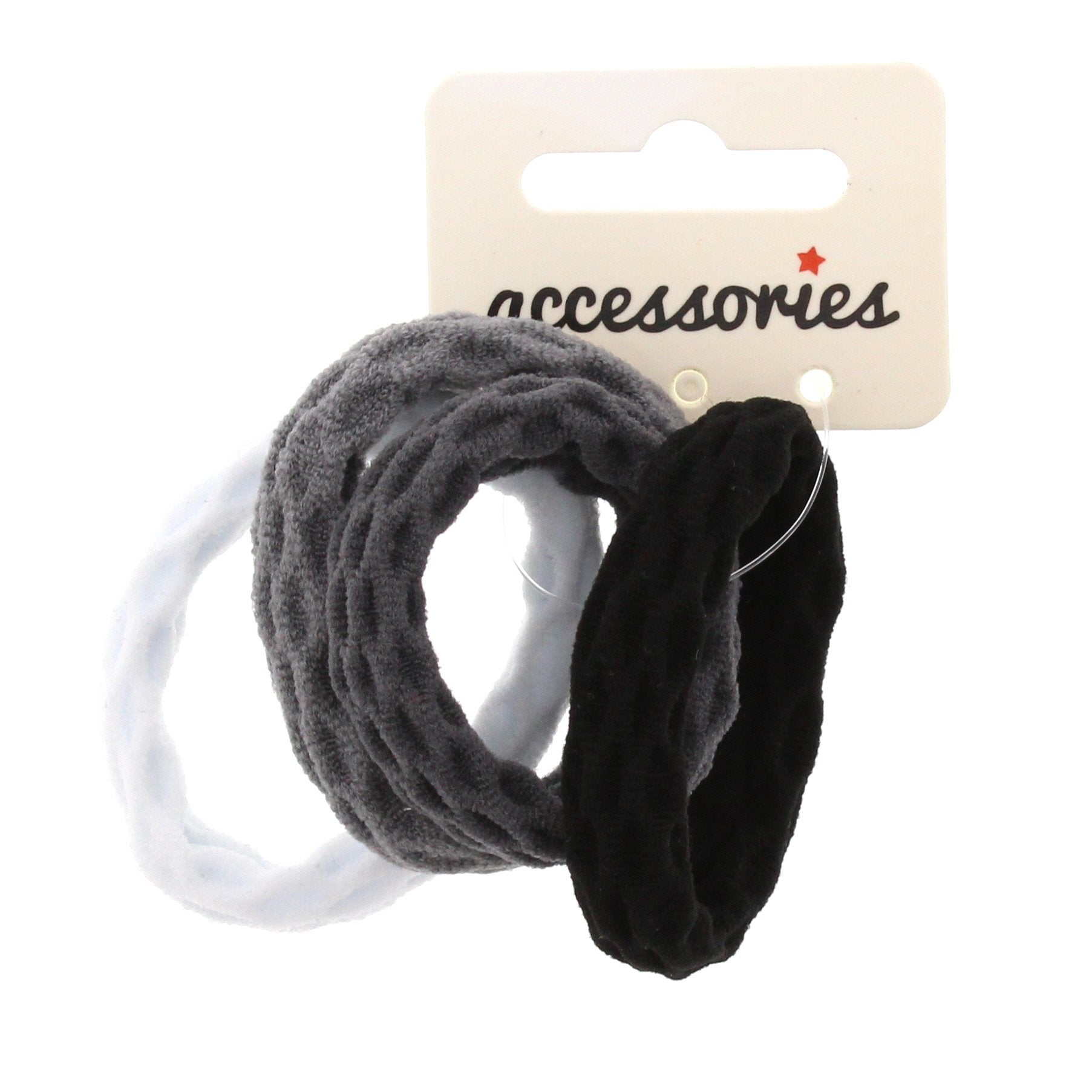 Elasticated Ribbed Soft Hair Ponios