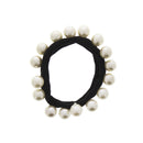 Thick Black Snag Free Elasticated Soft Hair Ponios