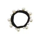 Thick Black Snag Free Elasticated Soft Hair Ponios