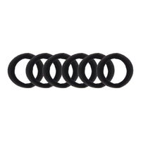 Card of 6 Soft  Hair Ponios Elastic