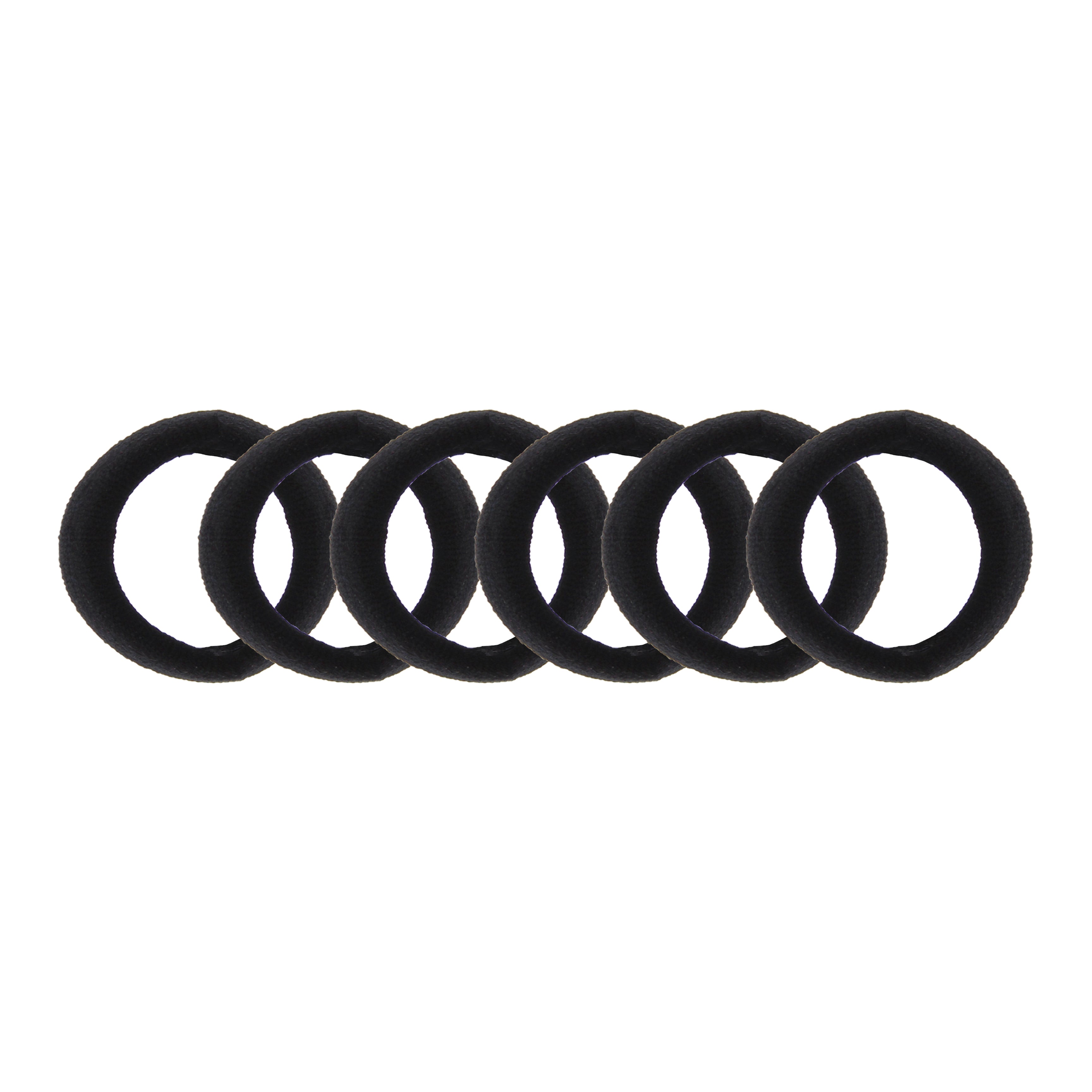 Card of 6 Soft  Hair Ponios Elastic
