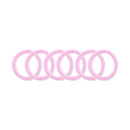 Card of 6 Soft  Hair Ponios Elastic