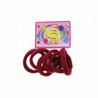 Card of 6 Soft  Hair Ponios Elastic