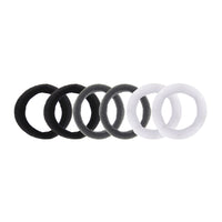 Card of 6 Soft  Hair Ponios Elastic