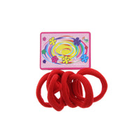 Card of 6 Soft  Hair Ponios Elastic