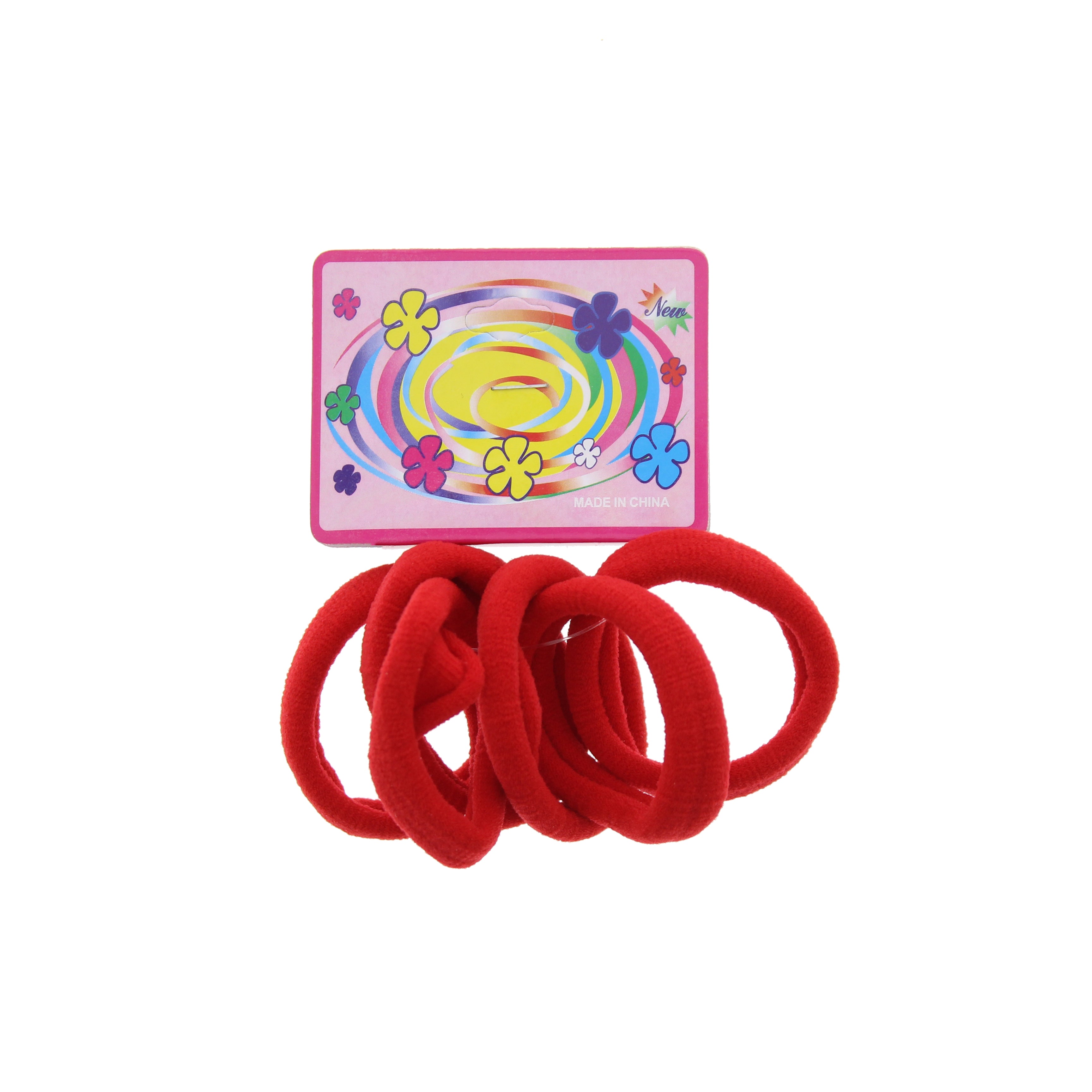 Card of 6 Soft  Hair Ponios Elastic