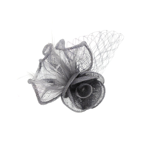 Assorted Colours Fascinator With Clip And Brooch