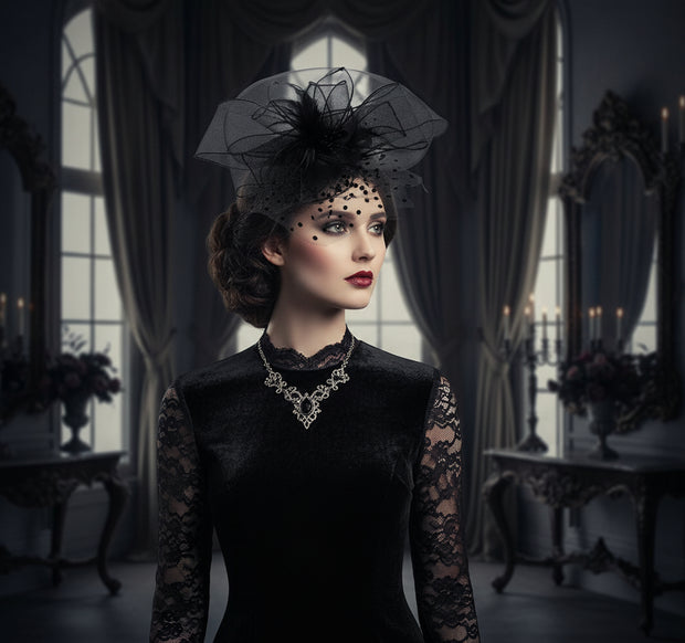 Fascinator on Concord Beak Clip or Aliceband