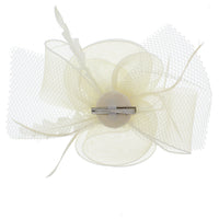 Cream Fasinator On Concord Beak Clip Or Aliceband Diameter