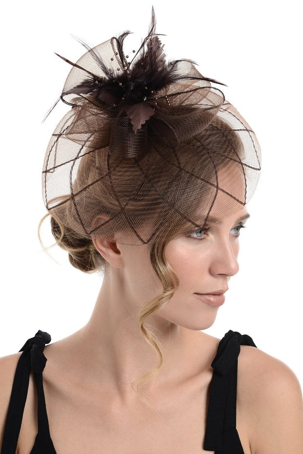 Fascinator on Concord Beak Clip or Aliceband