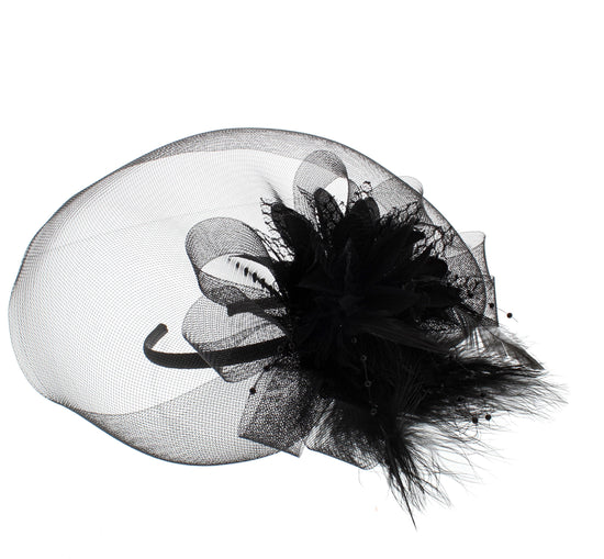 Fascinator on Concord Beak Clip or Aliceband