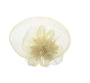 Cream Fascinator on Concord Beak Clip