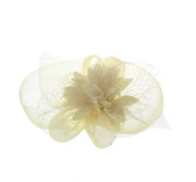 Cream Fascinator on Concord Beak Clip