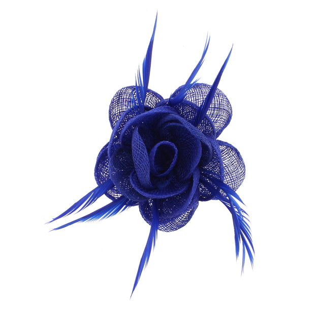 Fascinator On Concord Clip & Brooch Pin (Diameter 9cm, Height 4.5cm)