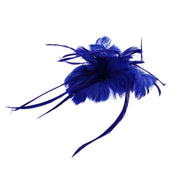 Feather Fascinator On Concord Clip & Brooch Pin (Diameter 14cm, Height 8cm)