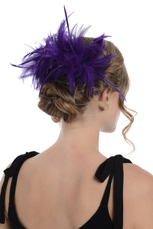 Fascinator On Comb (Diameter Approx. 24cm, Height Approx. 12cm)