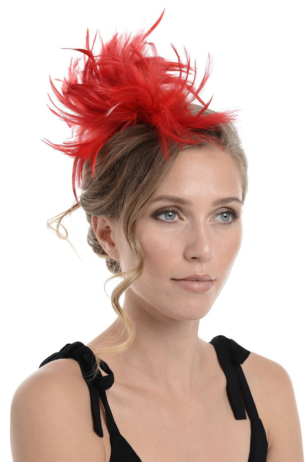 Fascinator On Comb (Diameter Approx. 24cm, Height Approx. 12cm)