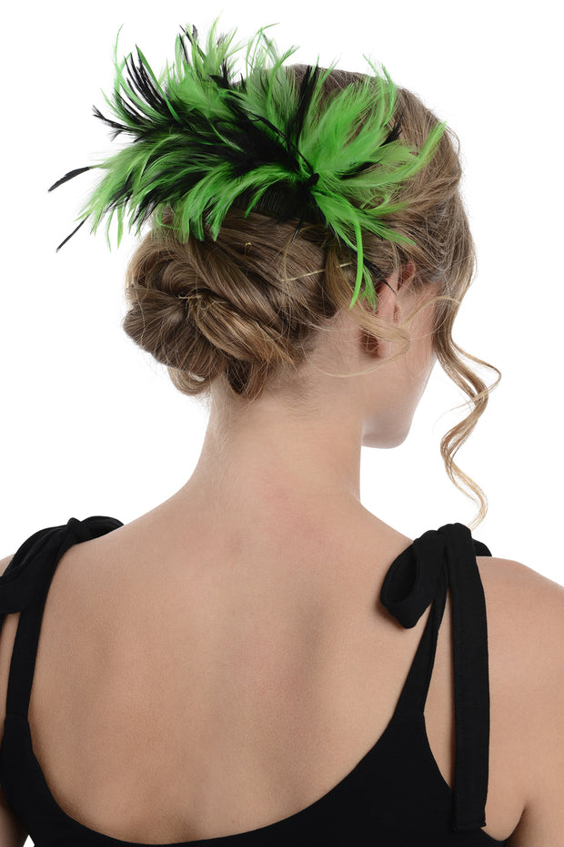 Two Tone Fascinator On Comb Diameter Approx. 24cm, Height Approx. 12cm