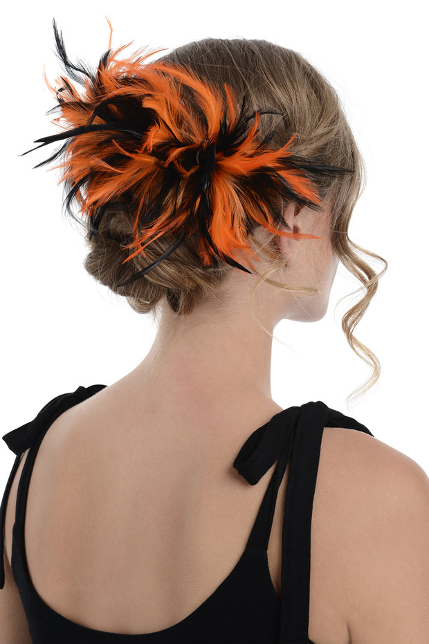 Two Tone Fascinator On Comb Diameter Approx. 24cm, Height Approx. 12cm