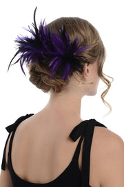 Two Tone Fascinator On Comb Diameter Approx. 24cm, Height Approx. 12cm