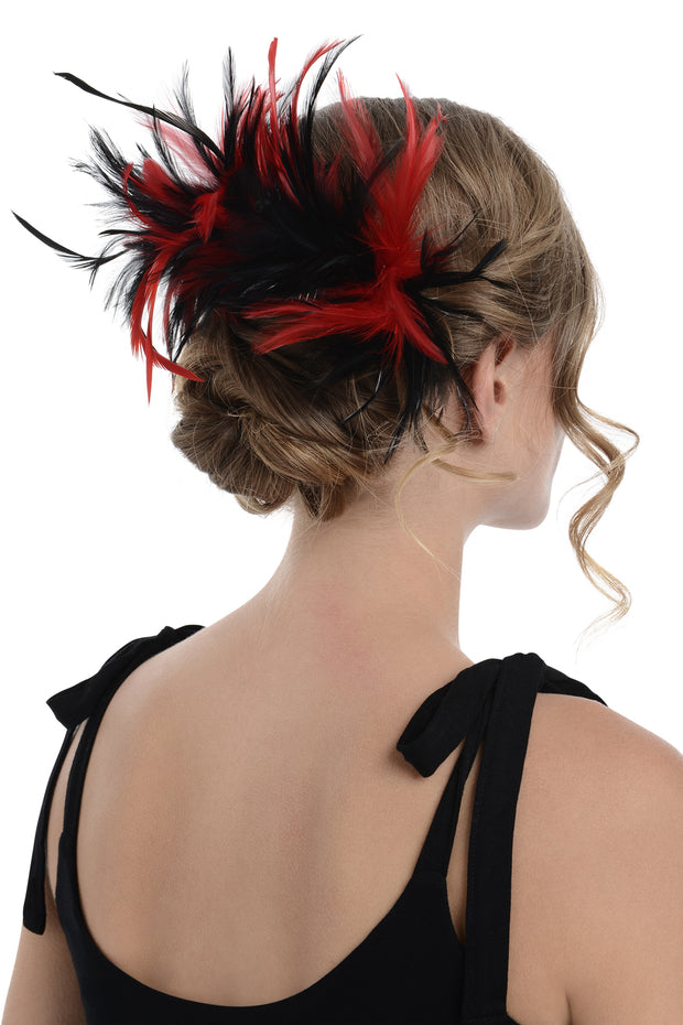 Two Tone Fascinator On Comb Diameter Approx. 24cm, Height Approx. 12cm