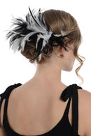 Two Tone Fascinator On Comb