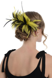 Two Tone Fascinator On Comb Diameter Approx. 24cm, Height Approx. 12cm