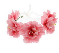Large Flower Wire Garland with Ribbon
