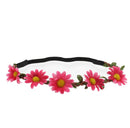 Daisy/ Sunflower Elastic Headband Hair Wreath