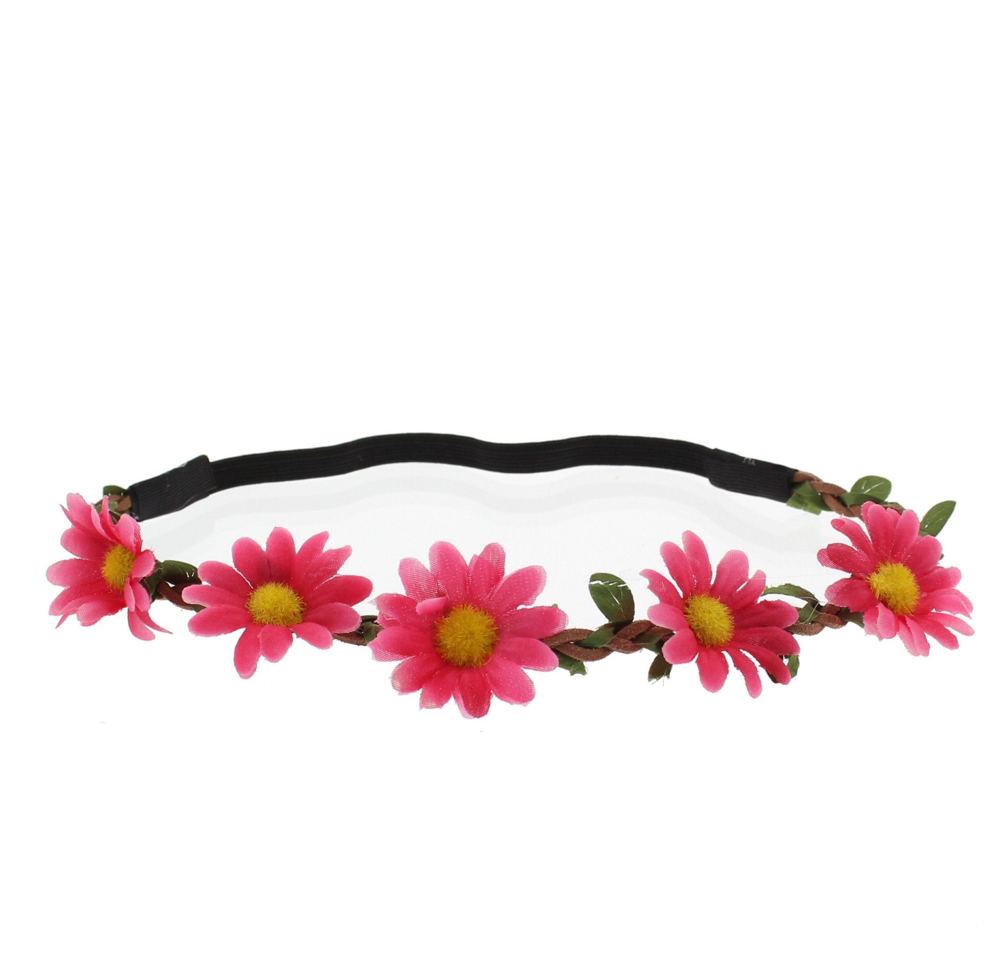 Daisy/ Sunflower Elastic Headband Hair Wreath