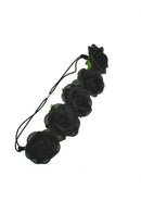 Rose Flower Elastic Headband Hair Wreath